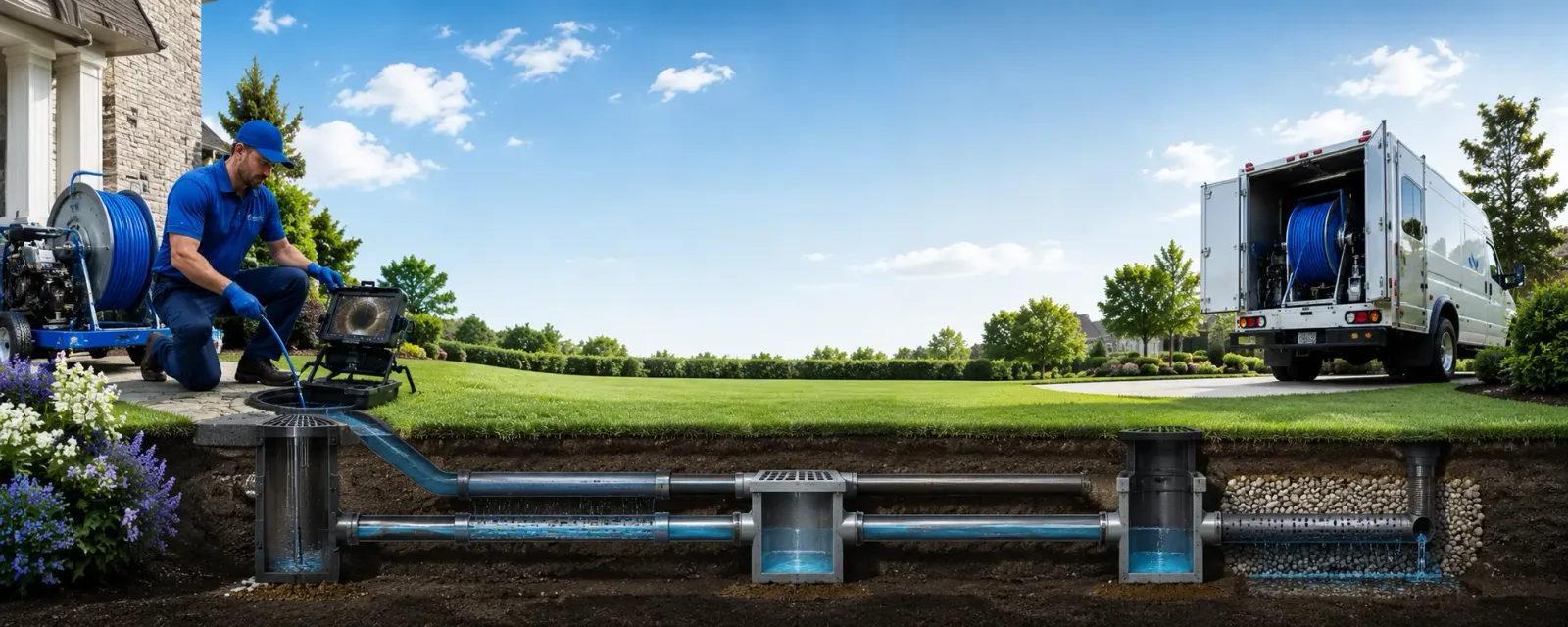 Outdoor drain cleaning information for Allenwood, NJ